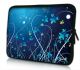 Laptophoes 11 inch blauwe bloemen Sleevy