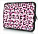Sleevy 11,6 inch laptophoes macbookhoes witte panterprint