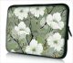 Laptophoes 13,3 inch witte bloemen - Sleevy