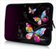 Laptophoes 17,3 inch gekleurde vlinders - Sleevy