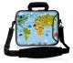 Laptoptas 17,3 inch wereldkaart dieren - Sleevy