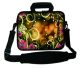 Sleevy 17.3 inch laptoptas artistiek en roze bloemen