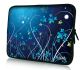 Sleevy 17” laptophoes blauwe bloemen          