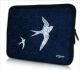 Hoes 9,7 inch iPad/tablet blauw patroon en vogels