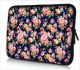 Hoes 9,7 inch iPad/tablet oranje/roze bloemetjes