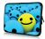 laptophoes 10,1 inch gele smiley sleevy 