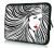 Laptophoes 13 inch artistieke vrouw in zwart wit Sleevy