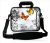 Laptoptas 14 inch oranje vlinders - Sleevy