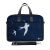 Laptoptas 17,3 inch / schoudertas blauw patroon en vogels - Sleevy