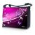 Sleevy 17,3 inch laptoptas paarse vlinders