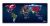 Muismat xxl artistieke wereldkaart 90 x 40 cm - Sleevy